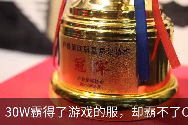 30W霸得了游戏的服，却霸不了Coser的福